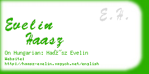 evelin haasz business card